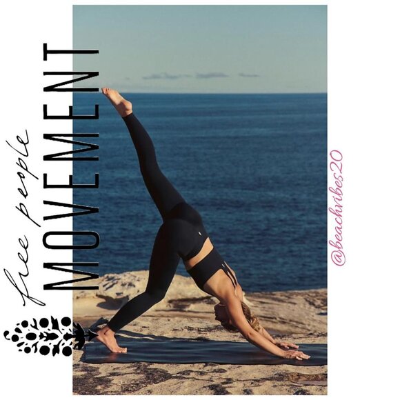 FP MOVEMENT BY FREE PEOPLE Never Better 7/8 Length Leggings Black Medium NWT - Picture 1 of 8